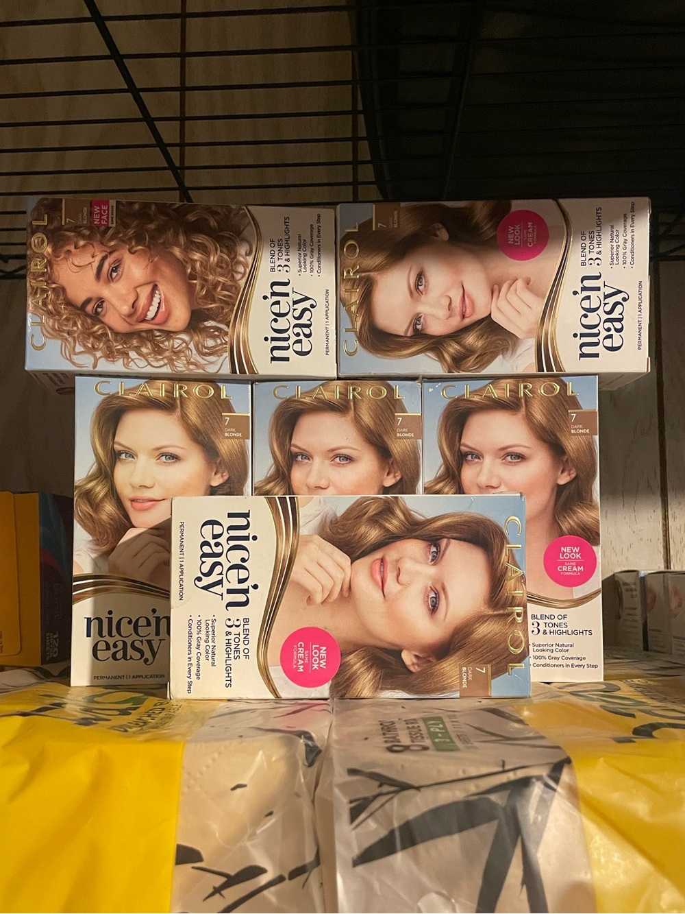 Clairol 7 Nice'n Easy Hair Color - Dark Blonde 6 Pack